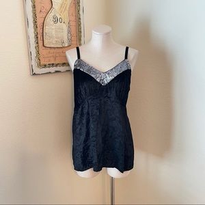 Velvet Sequin Cami